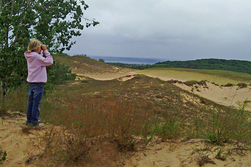 checking out the dune view